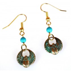 Ancient Egyptian Motif Wearable Art Earrings designed by Elaine Coyne Ancient Egyptian Motif Wearable Art Earrings designed by Elaine Coyne