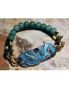 Leaves Rockbands wearable art by Elaine Coyn